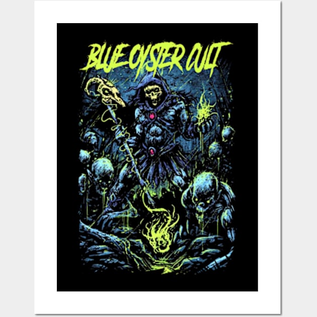 BLUE OYSTER CULT BAND DESIGN Wall Art by Rons Frogss